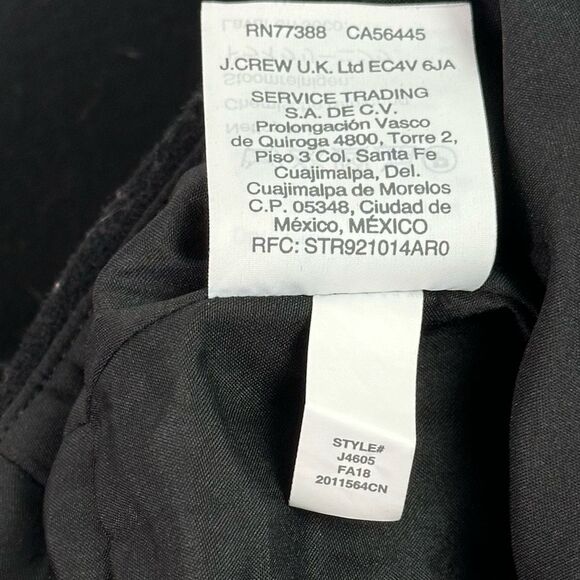 J Crew size 8 Mercantile Black Pencil Skirt Wool Blend - Picture 8 of 8